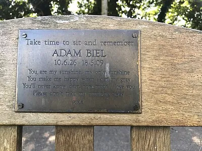 Take time to sit and remember
ADAM BIEL
10.6.26 - 18.5.09
You are my sunshine, my only sunshine
You make me happy when skies…