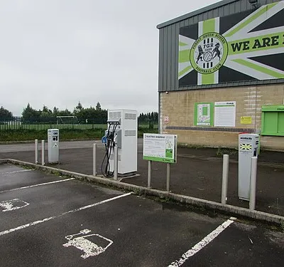 Electric vehicle recharging area, Forest Green, Nailsworth