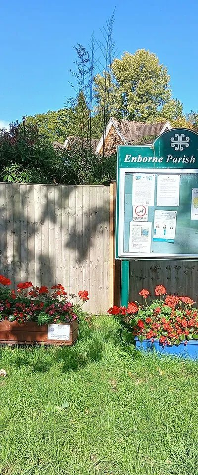 Enborne Row postbox and sign