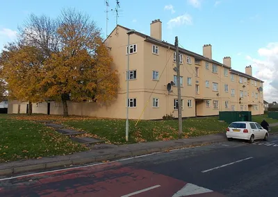 Autumn colours and flats, Matson, Gloucester