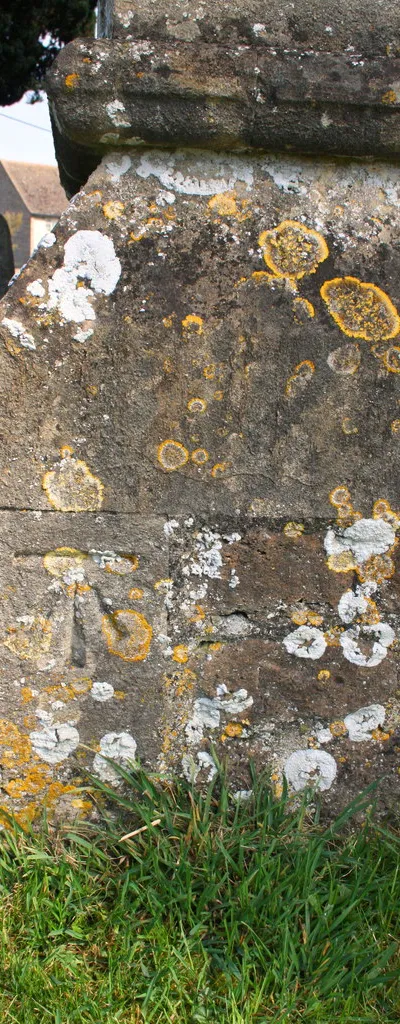 Benchmark on buttress of St Mary Magdalene Church