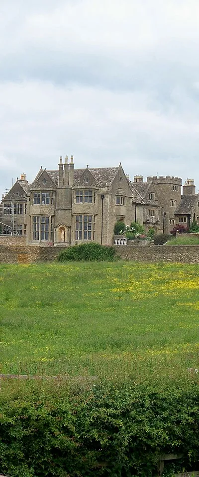 Nether Swell Manor, near to Lower Swell, Gloucestershire, Great Britain.
Seen from the footpath.  The word Nether means lower.