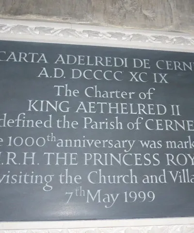 All Hallows, South Cerney: charter commemoration