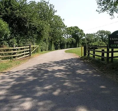 Bridleway and Golf. This access road to Tadmarton Heath Golf Club is also a bridleway.