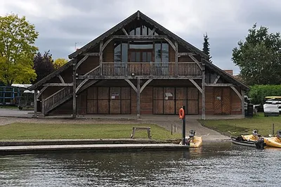 Boat house on the River Thames in Abingdon