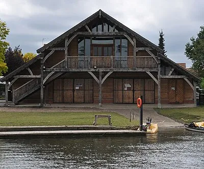 Boat house on the River Thames in Abingdon