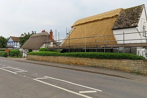 A cottage with a new thatch